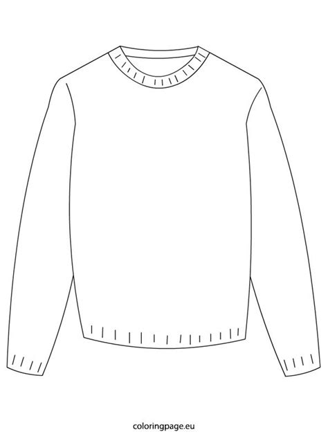 Sweater Outline Printable
